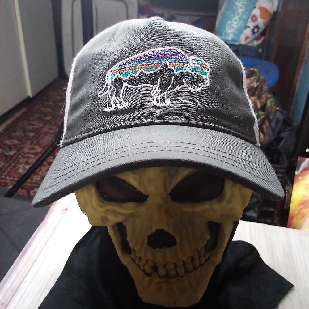 Patagonia Buffalo Logo Mesh Snap Back Hat Cap